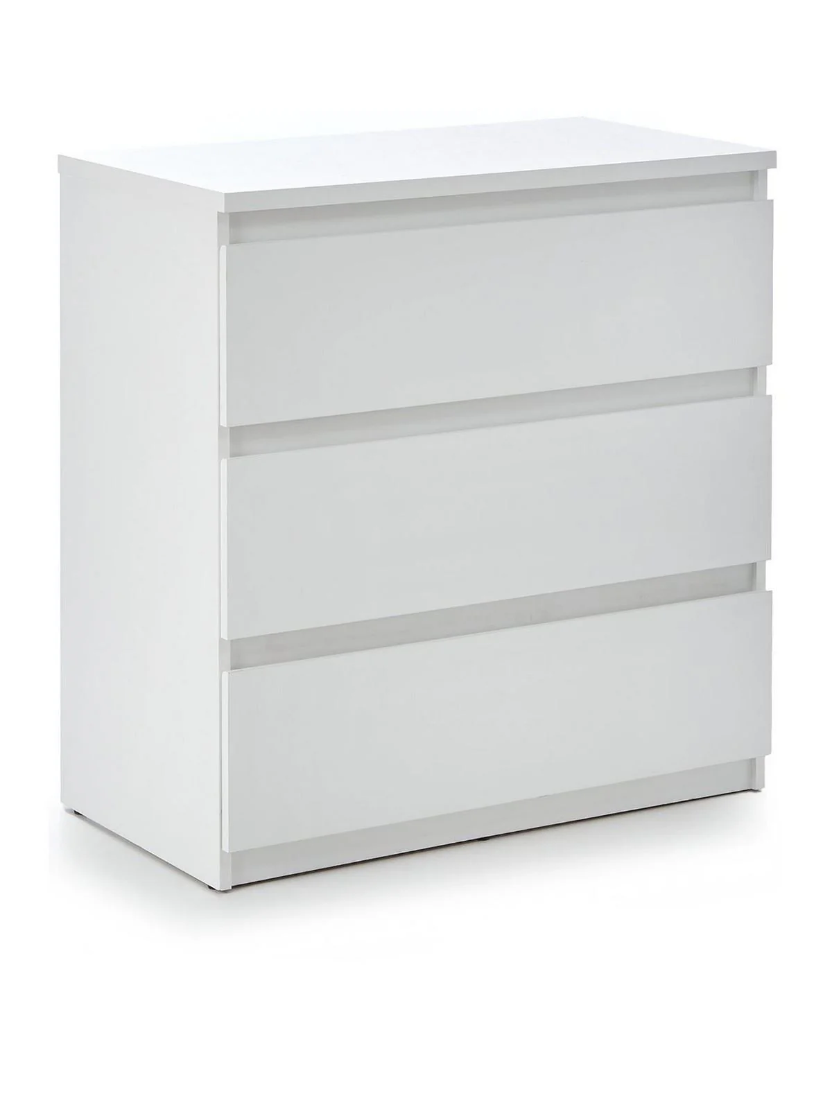 Lisson 3 Drawer Chest White Spacious and Stylish Bedroom Storage Solution - Image 3