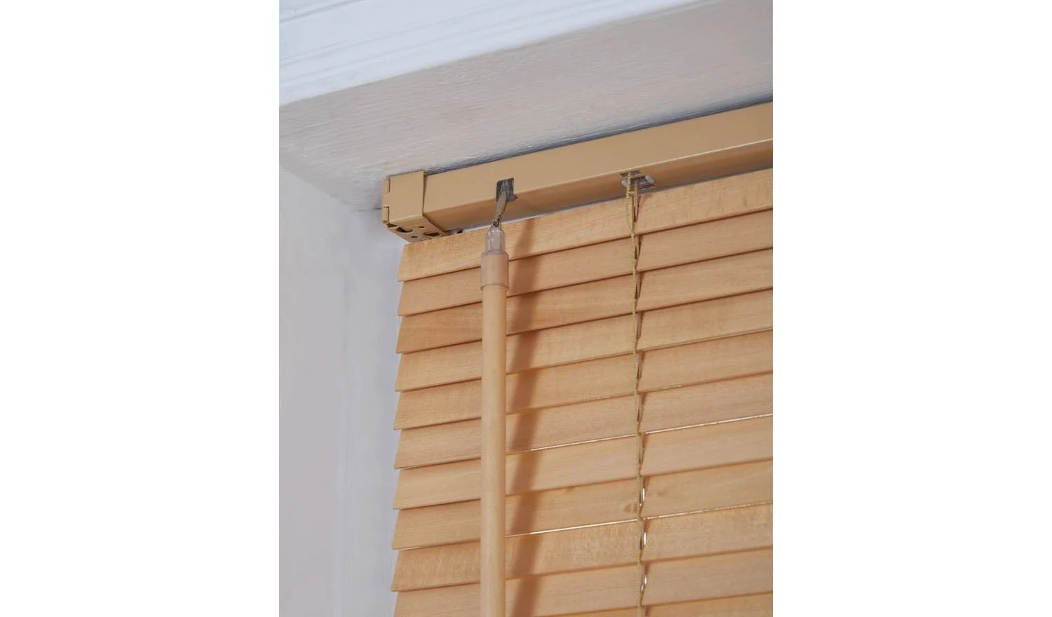 Little Black Book 25mm Basswood Natural Venetian Blind - 80x160cm - Image 2