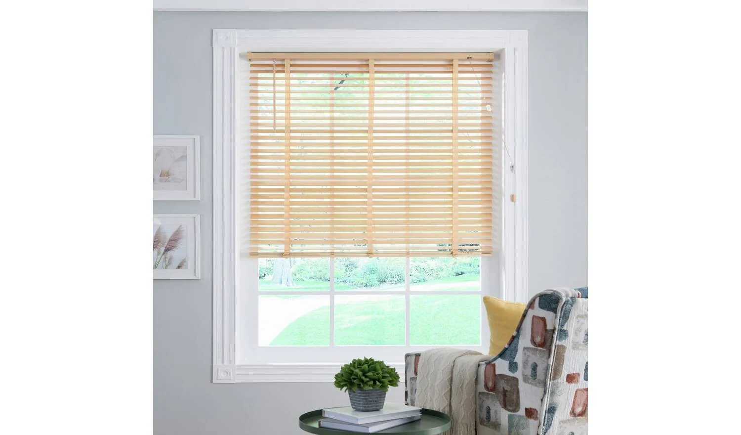 Little Black Book 25mm Venetian Blind Natural 100x130cm Privacy Room - Image 2