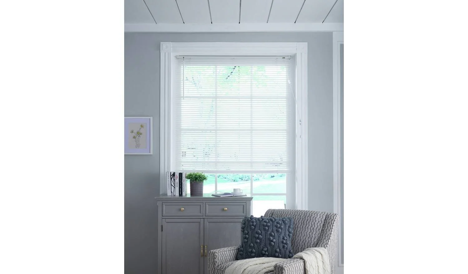 Little Black Book 25mm Basswood White Venetian Blind 160x160cm Window Treatment - Image 2