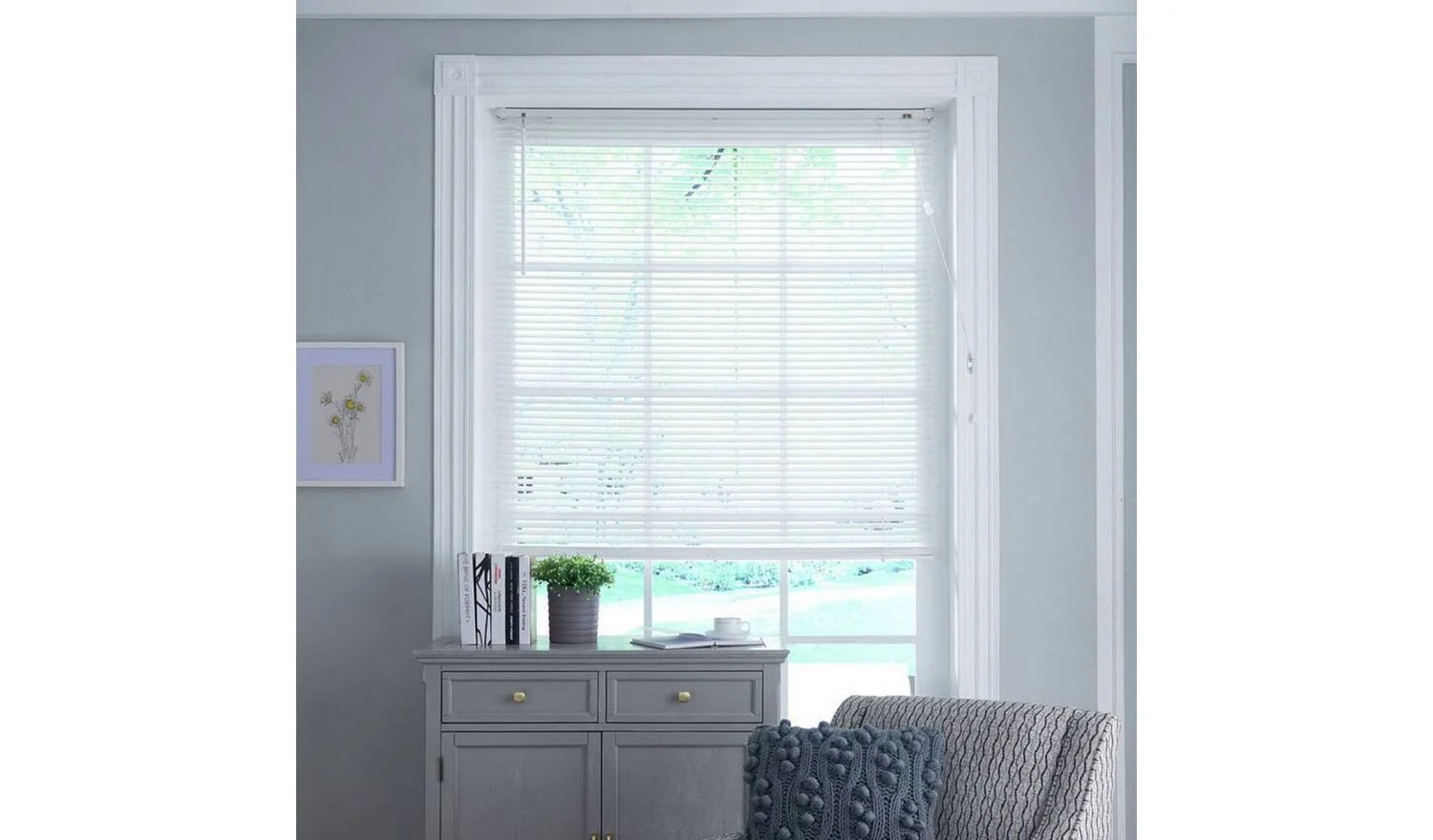 Little Black Book 25mm Venetian Blind White 60x130cm Minimalist Design