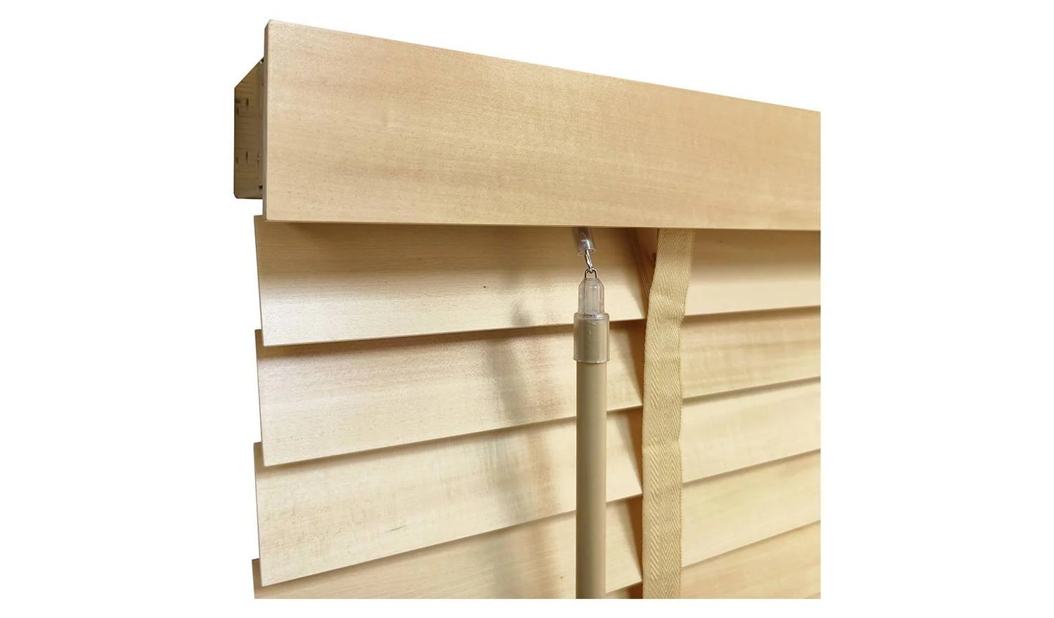 Little Black Book 50mm Basswood Natural Venetian Blind 160x160cm Light Filter - Image 3