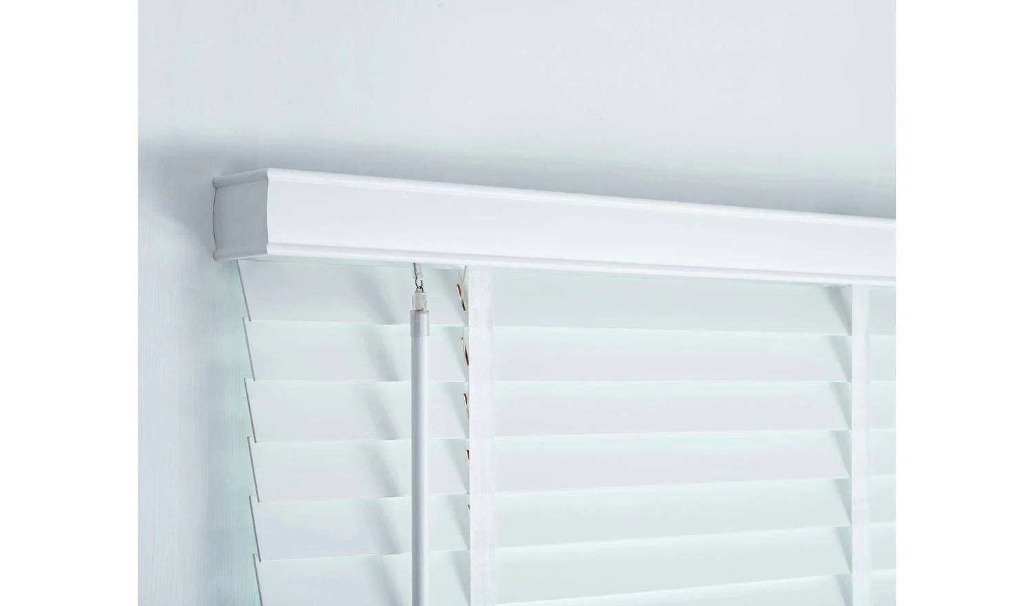 Little Black Book 50mm Basswood White Venetian Blind - 175x160cm - Image 4