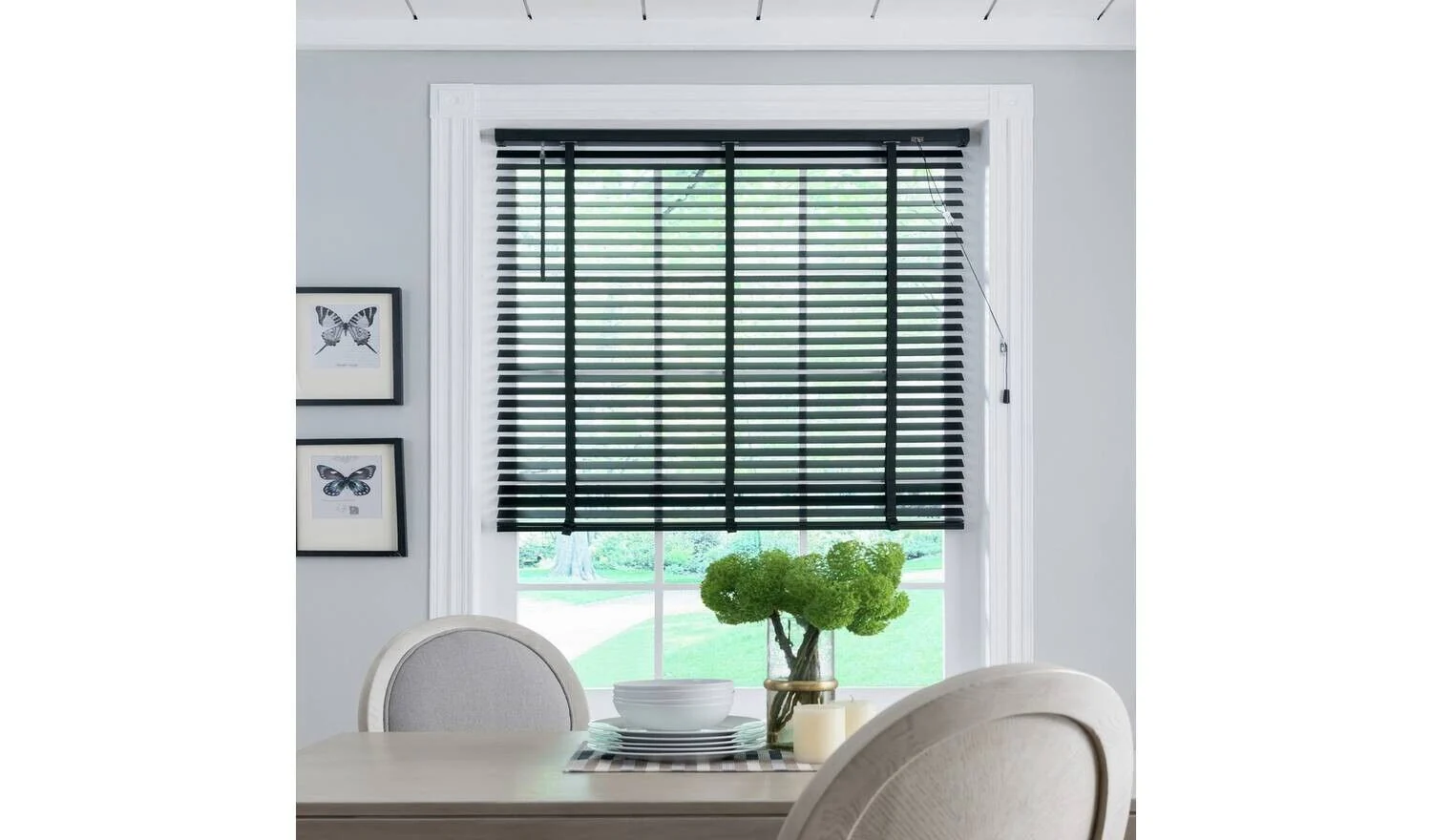Little Black Book 50mm Venetian Blind Black 70x160cm Window Treatment Privacy