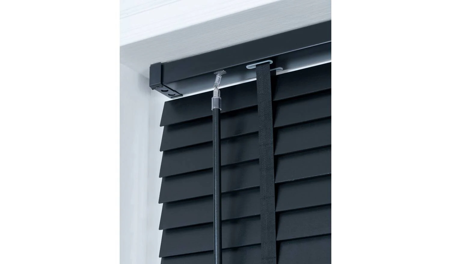 Little Black Book 50mm Venetian Blind Black 70x160cm Window Treatment Privacy - Image 2