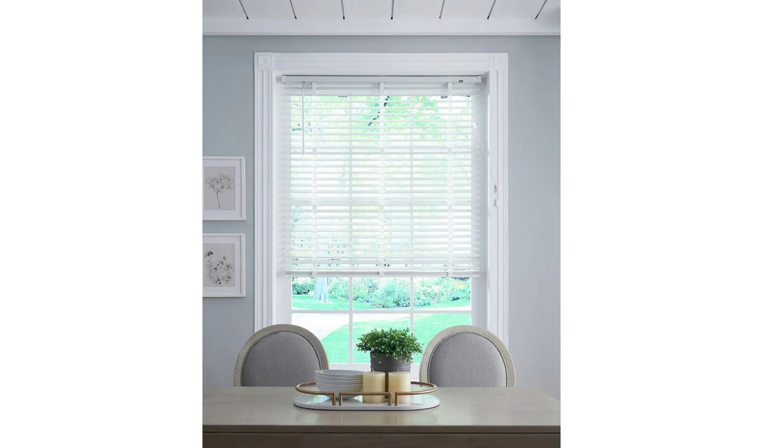 Little Black Book 50mm Venetian Blind White 160x160cm Light Control