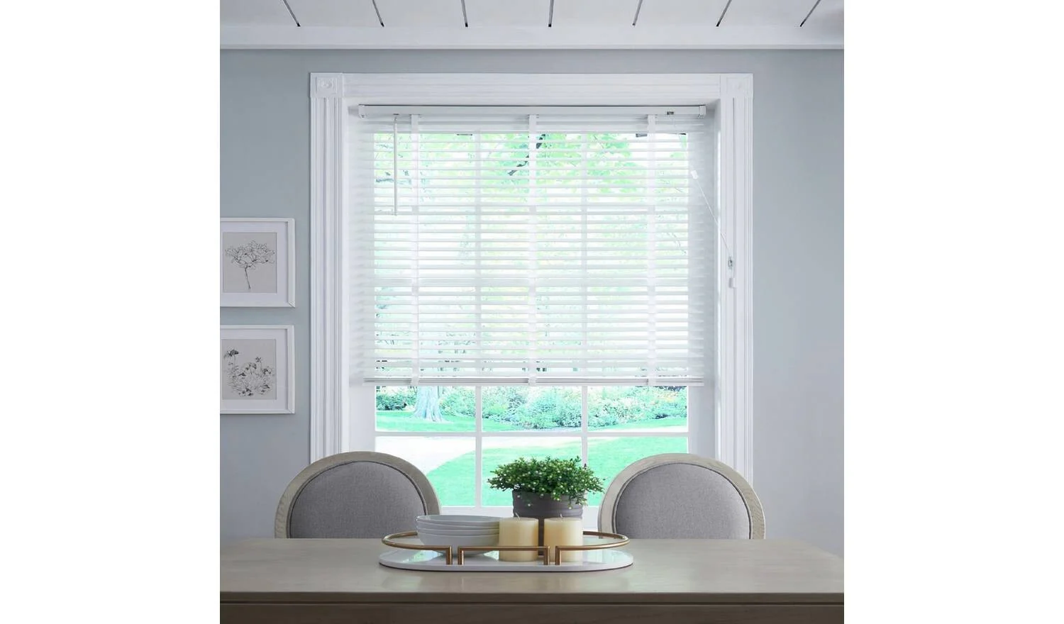 Little Black Book 50mm Venetian Blind White 65x130cm Light Filter