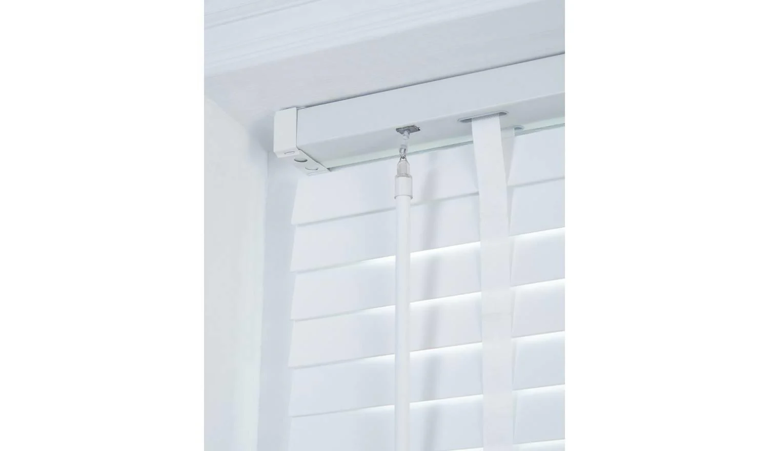 Little Black Book Basswood White 50mm Venetian Blind 165x160cm Privacy UK - Image 2