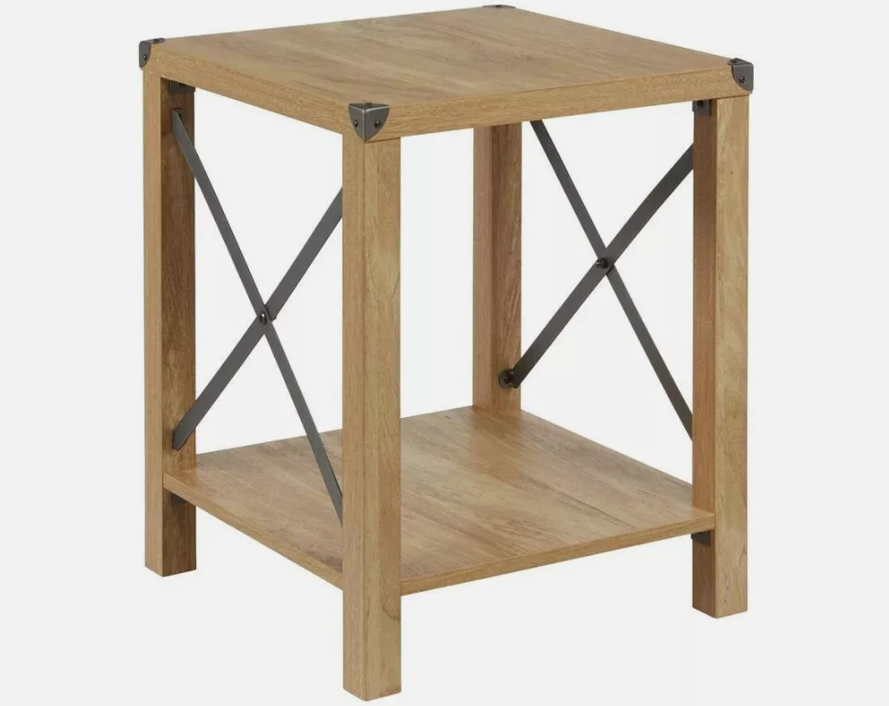 Lloyd Pascal Rustica Side Table Light Wood Rustic Living Room Furniture