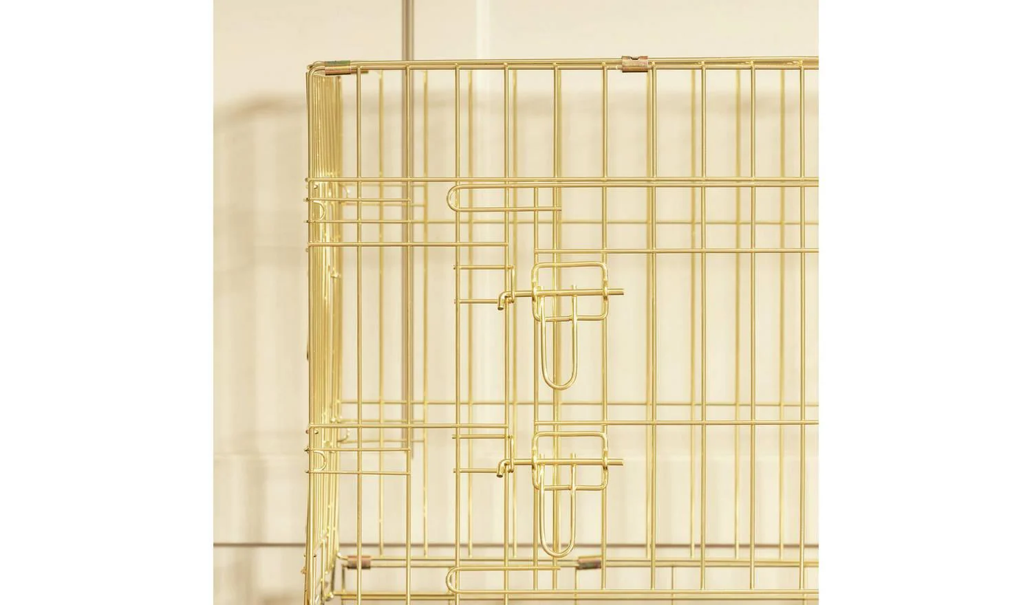 Lords & Labradors Deluxe Champagne Gold Dog Crate XL Heavy Duty Cage - Image 5