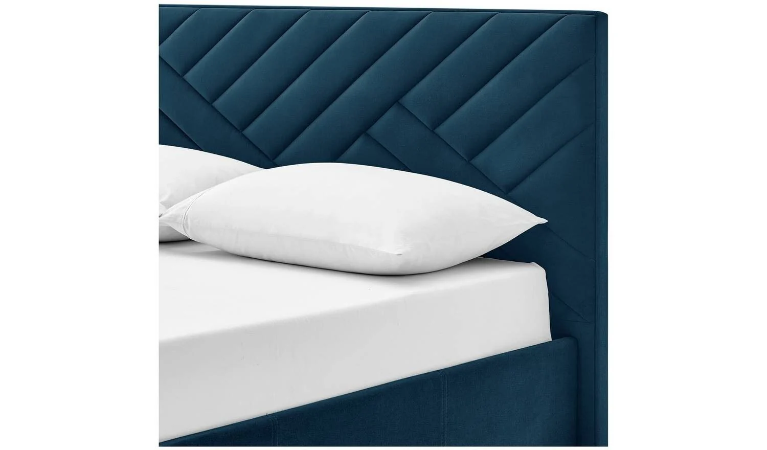 Luca Kingsize End Lift Ottoman Bed Navy Elegant Comfortable Bedroom Furniture - Image 7