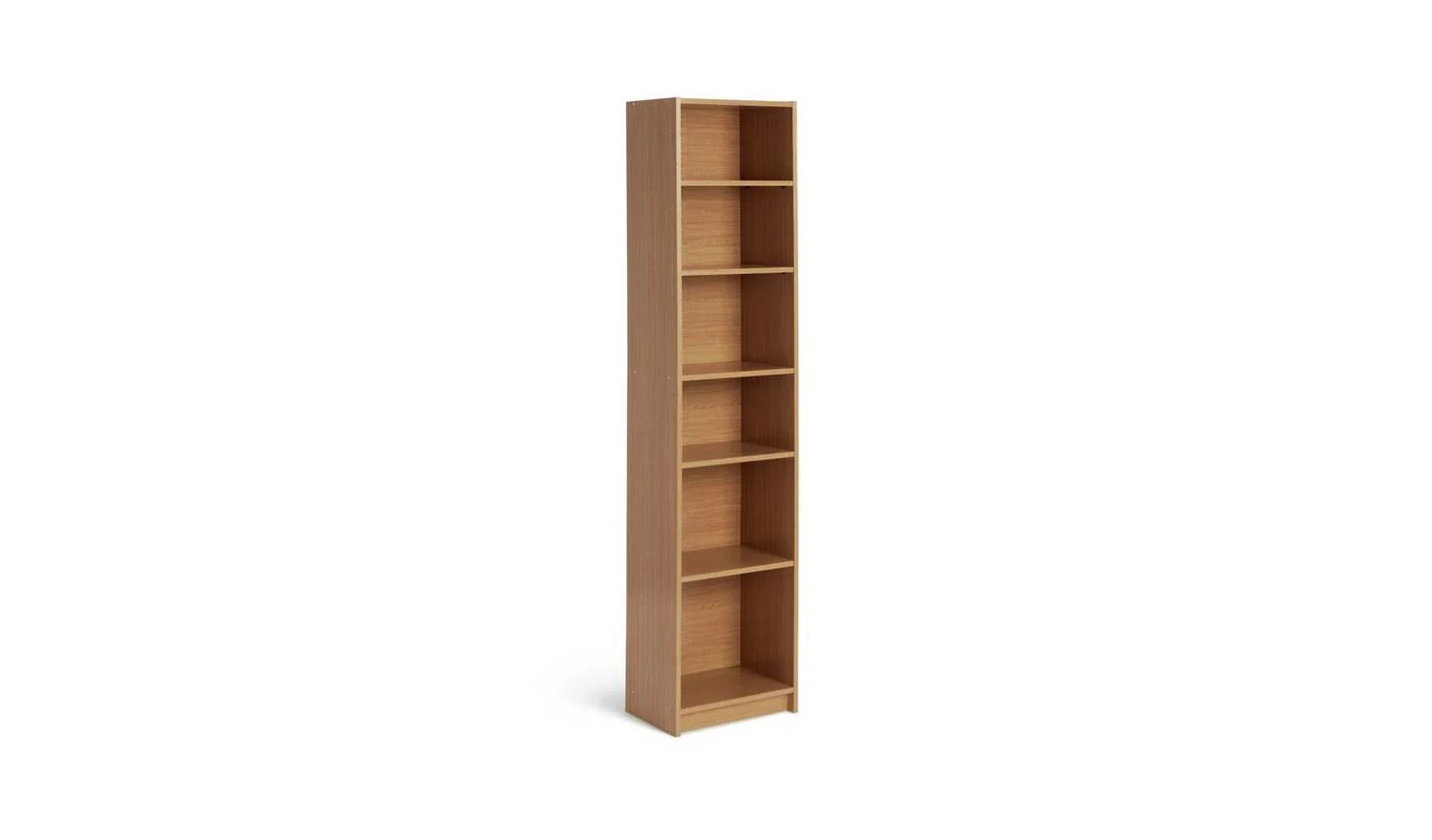 Maine Narrow Bookcase - Oak Effect