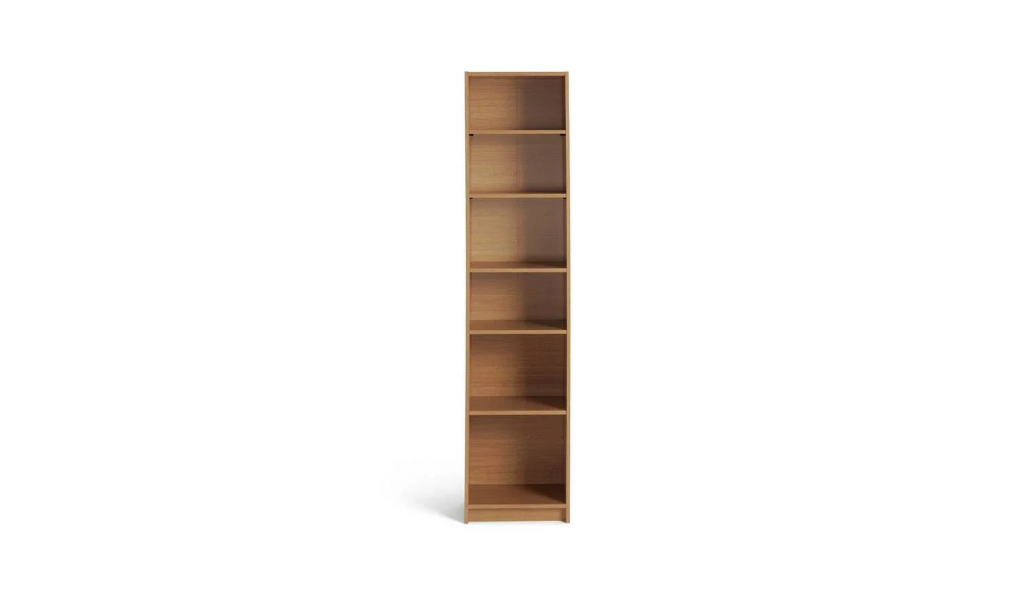 Maine Narrow Bookcase - Oak Effect - Image 4