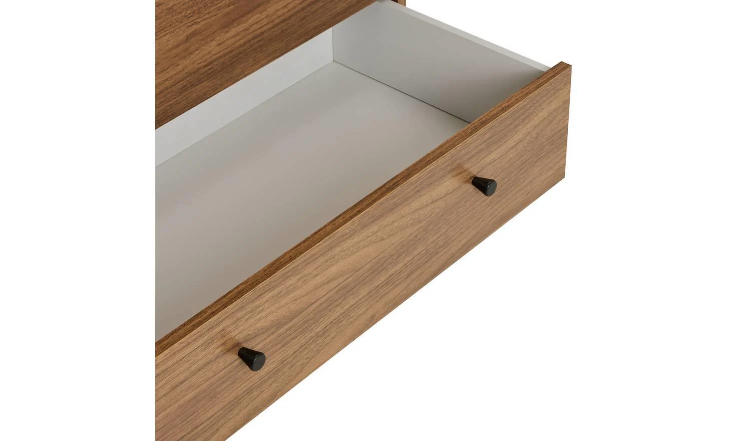 Malibu 7 Drawer Chest Walnut For Bedroom Hallway Home Organiser UK - Image 4