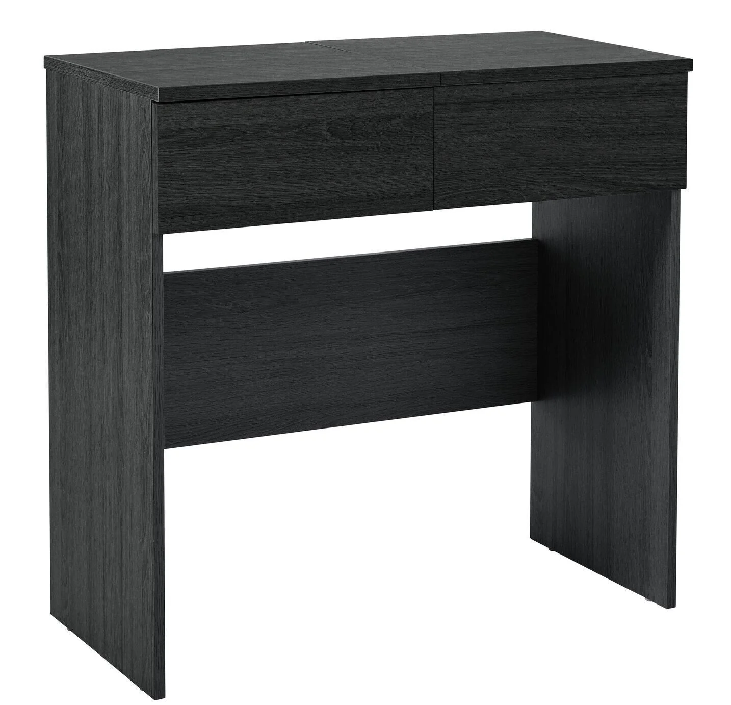 Malibu Dressing Table with Mirror Black Oak Effect Elegant Bedroom Furniture - Image 3