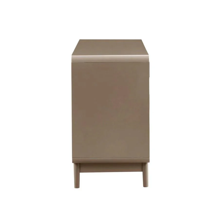 Marnie 6 Drawer Chest Taupe Easy Assembly Retro Home Decor UK - Image 5
