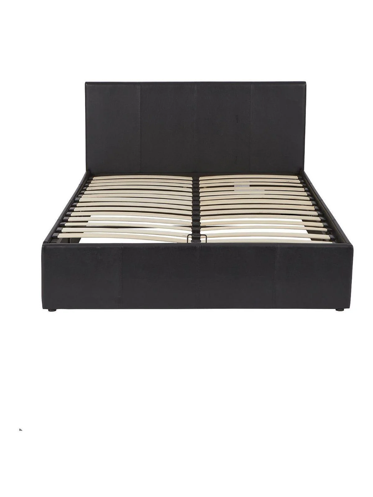 Marston Faux Leather End Lift Up Storage Ottoman Double Bed 4ft6 Black & Bedroom - Image 3