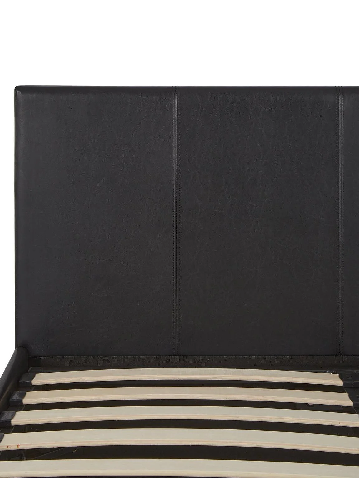 Marston Faux Leather Lift Up Ottoman Bed Frame Kingsize Black Spacious Storage - Image 6