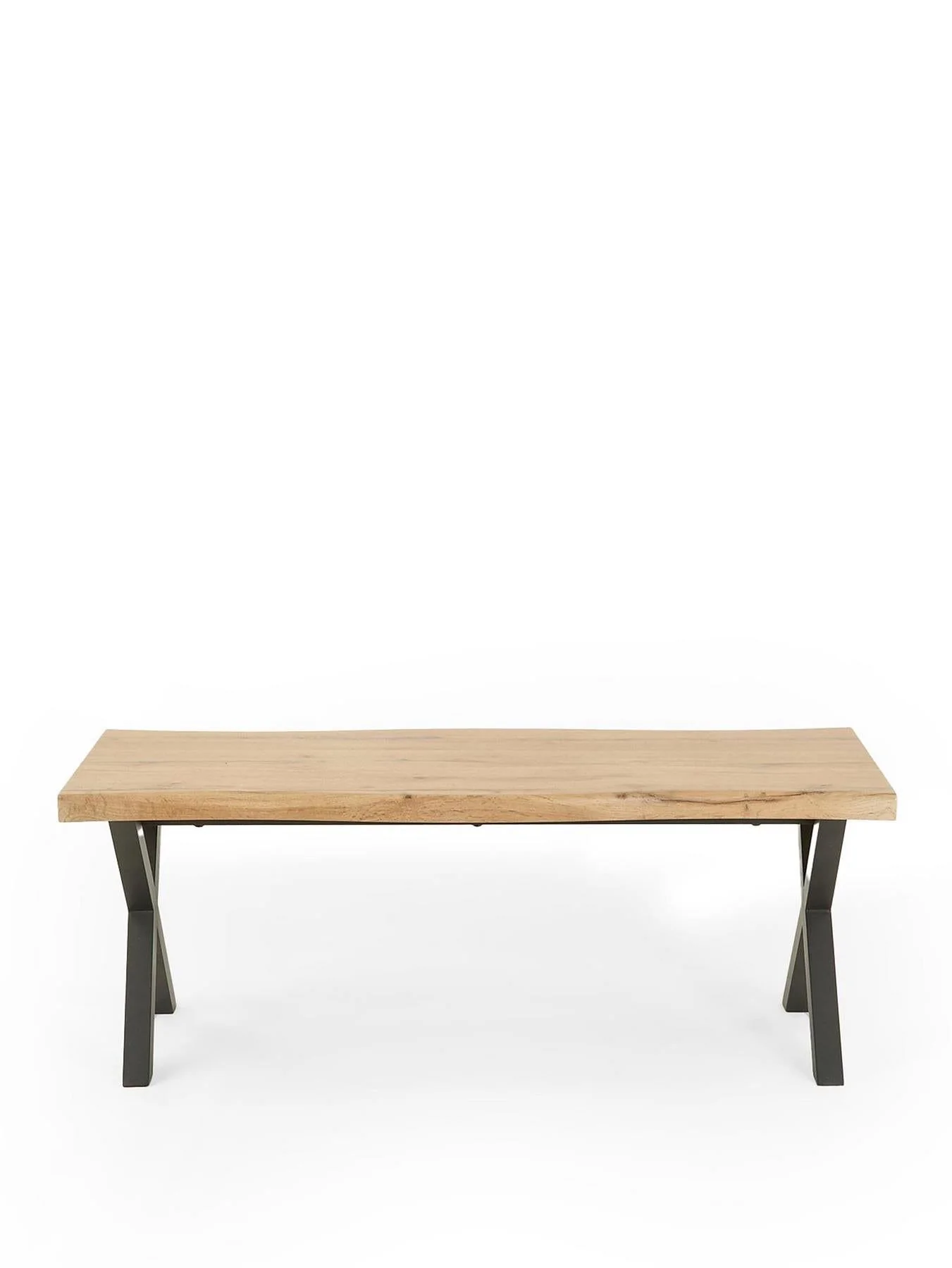 Mathers Coffee Table Oak Black Modern Living Room Furniture UK - Image 2
