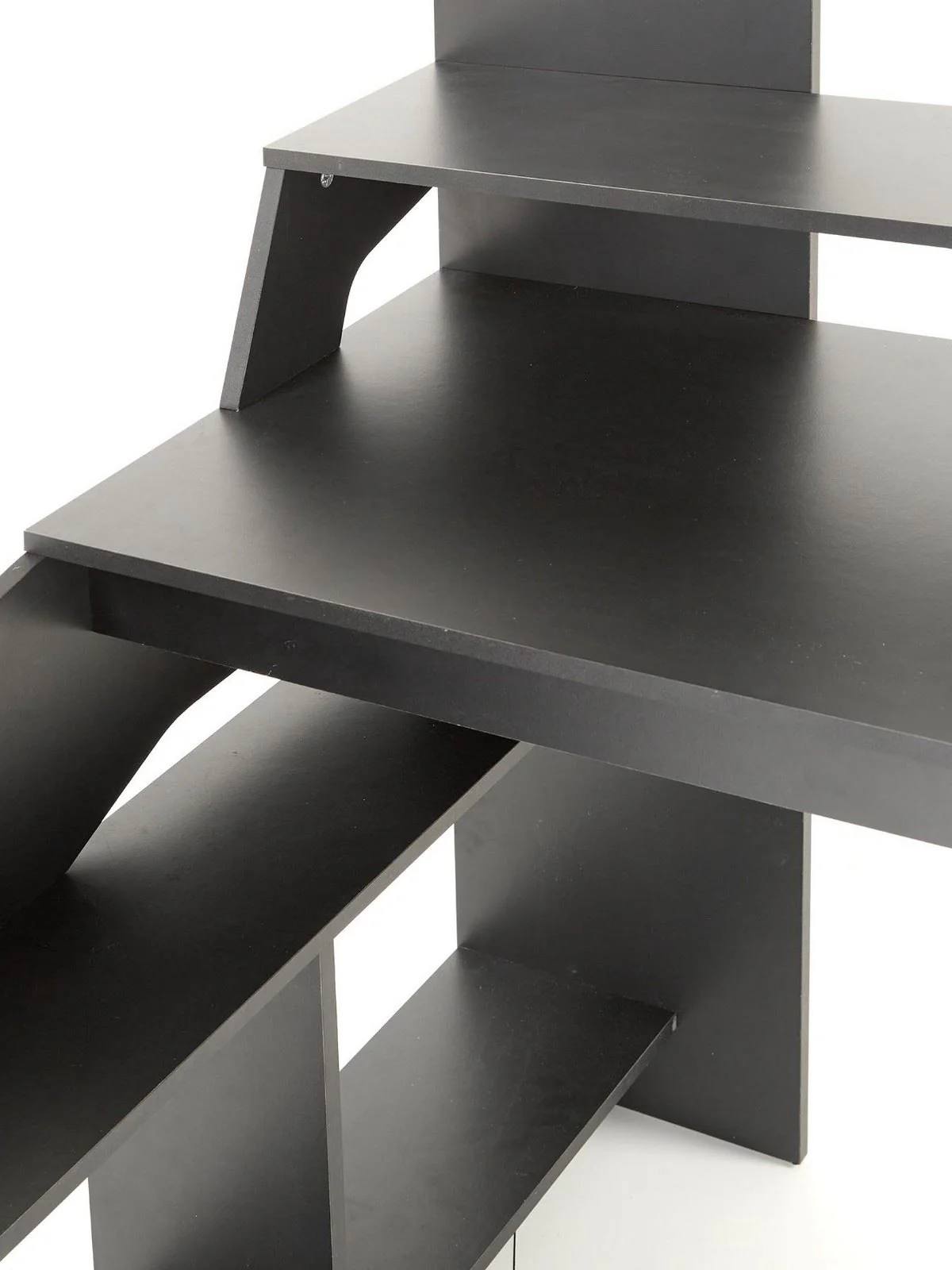 Maverick High Sleeper Bed Black | Gaming Bed | Space Saving | Desk & Shelves - Image 5