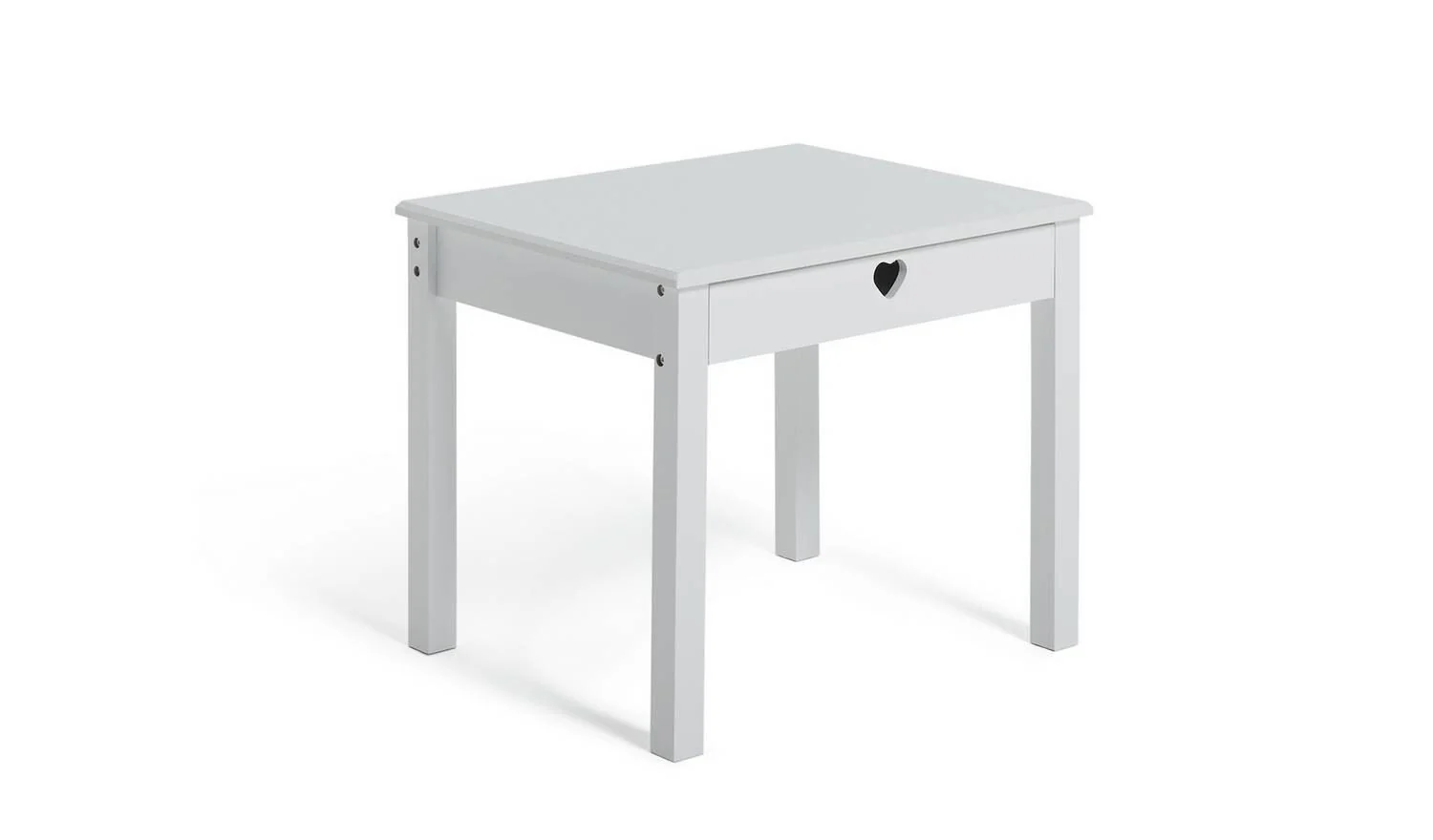 Mia Kids Table & 2 Chairs White Childrens Activity Furniture Set - Image 3