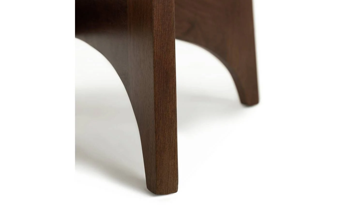 Mid Century Round Coffee Table Brown Vintage Style - Image 7