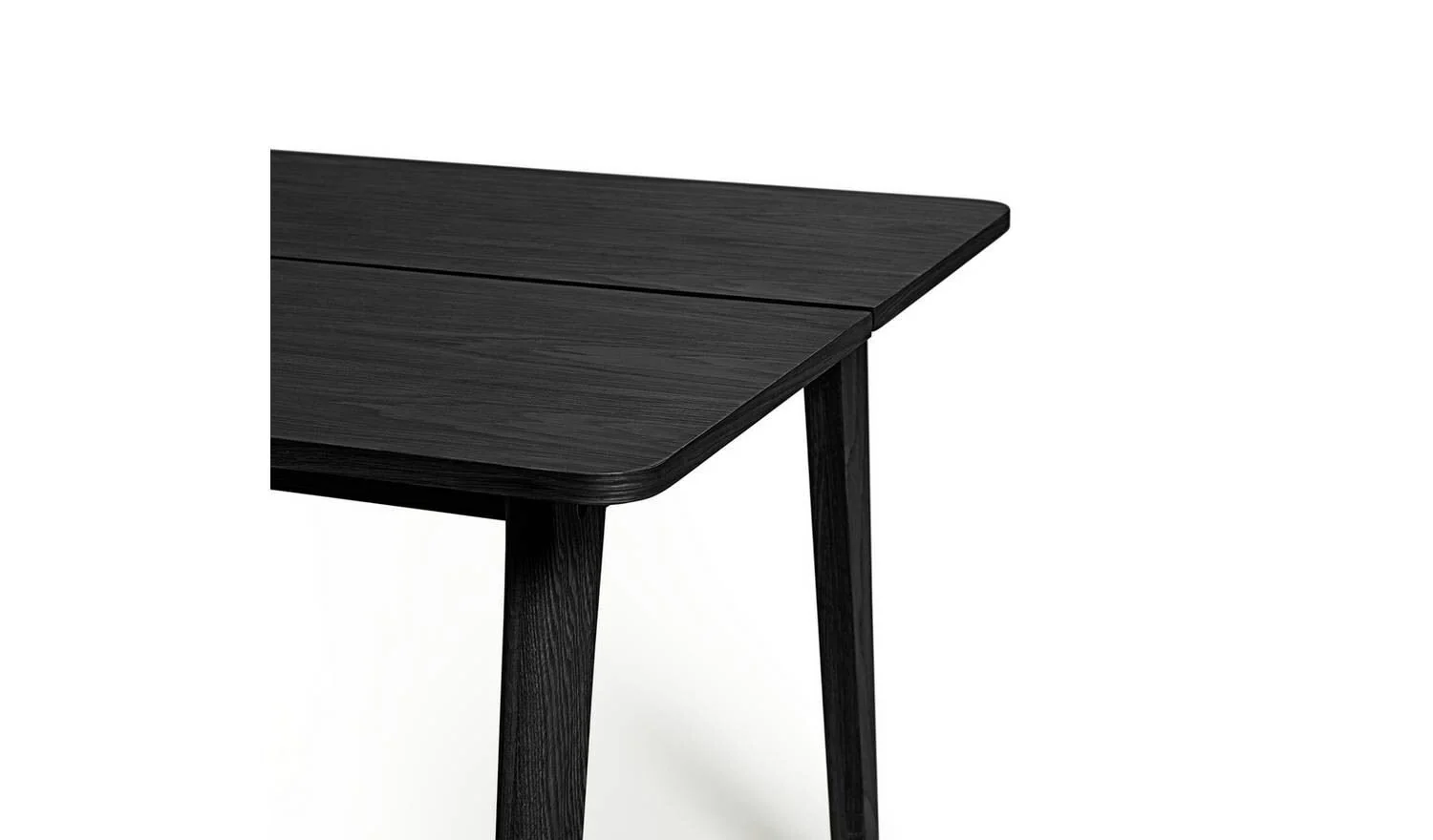 Nel Wood 4 Seater Dining Table Black Stylish and Durable Dining Room Decor - Image 4
