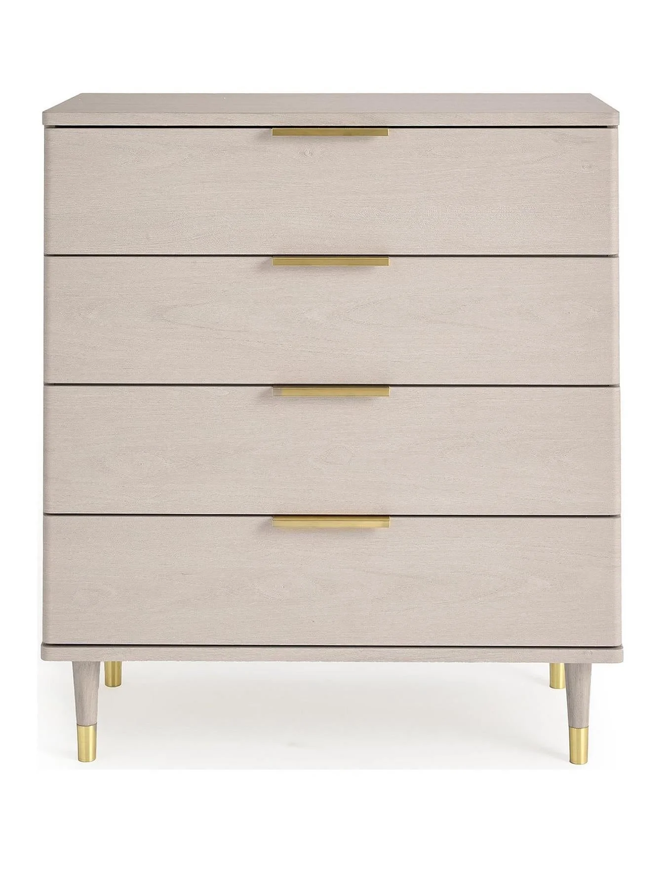 New Enna 4 Drawer Chest Grey Oak Storage Organiser Bedroom Furniture - Image 2