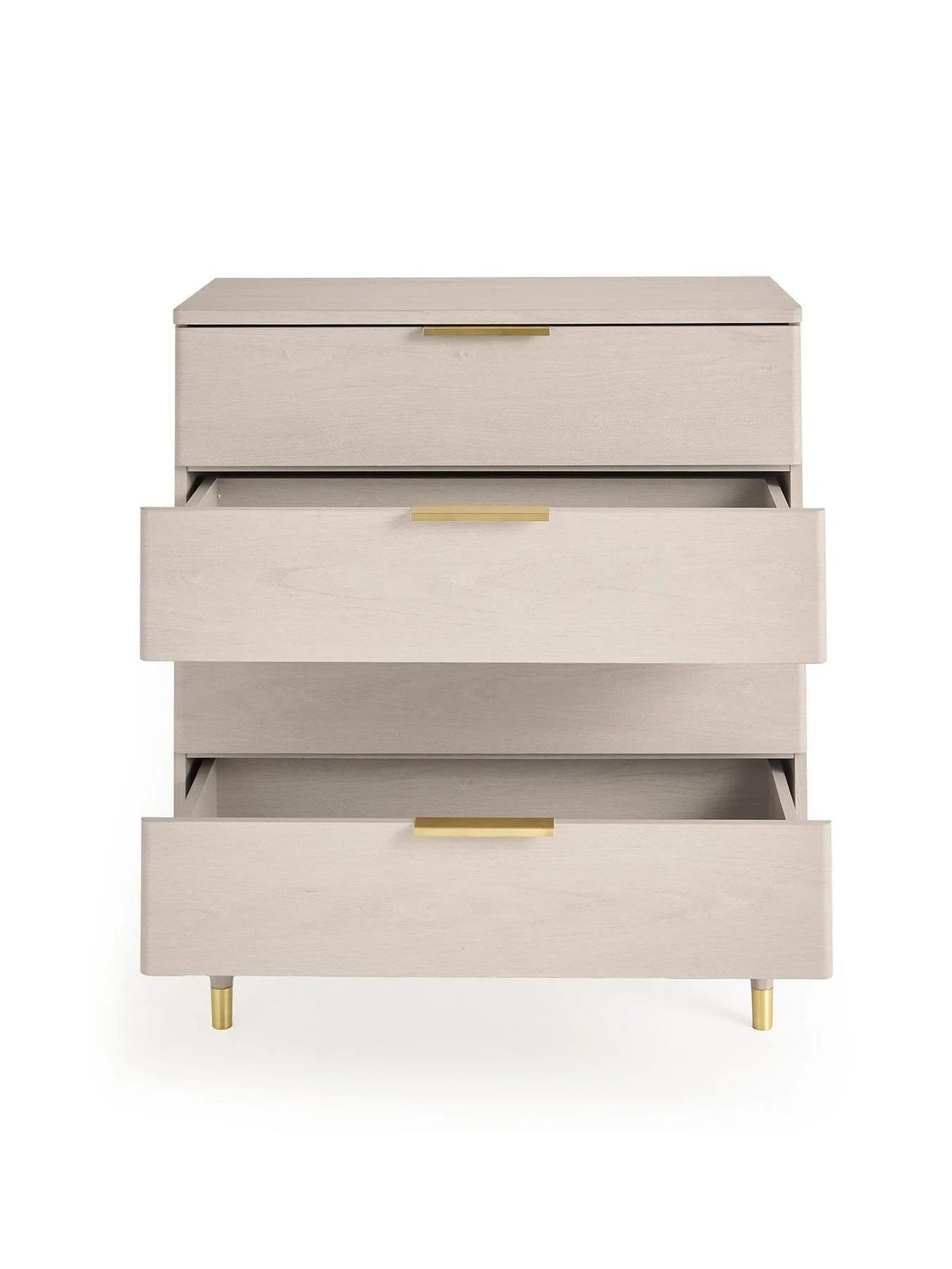 New Enna 4 Drawer Chest Grey Oak Storage Organiser Bedroom Furniture - Image 4