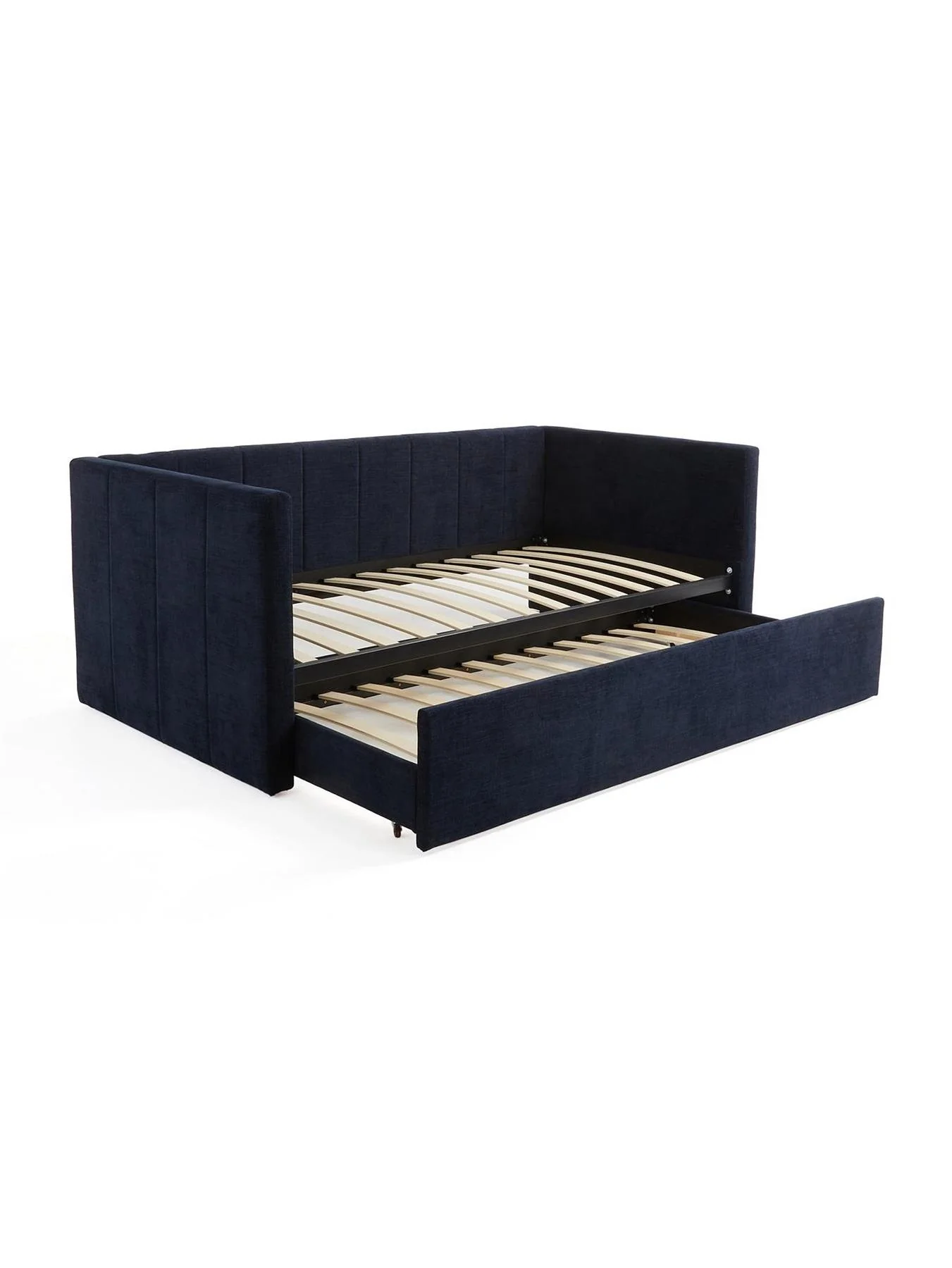 Newport Day Bed with Low Level Trundle Blue For Guest Room Spare Bed UK - Image 4
