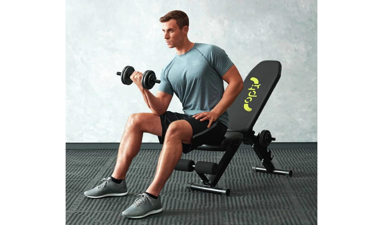 Opti Utility Training Bench Home Gym Strength Training Exercise Equipment - Image 2