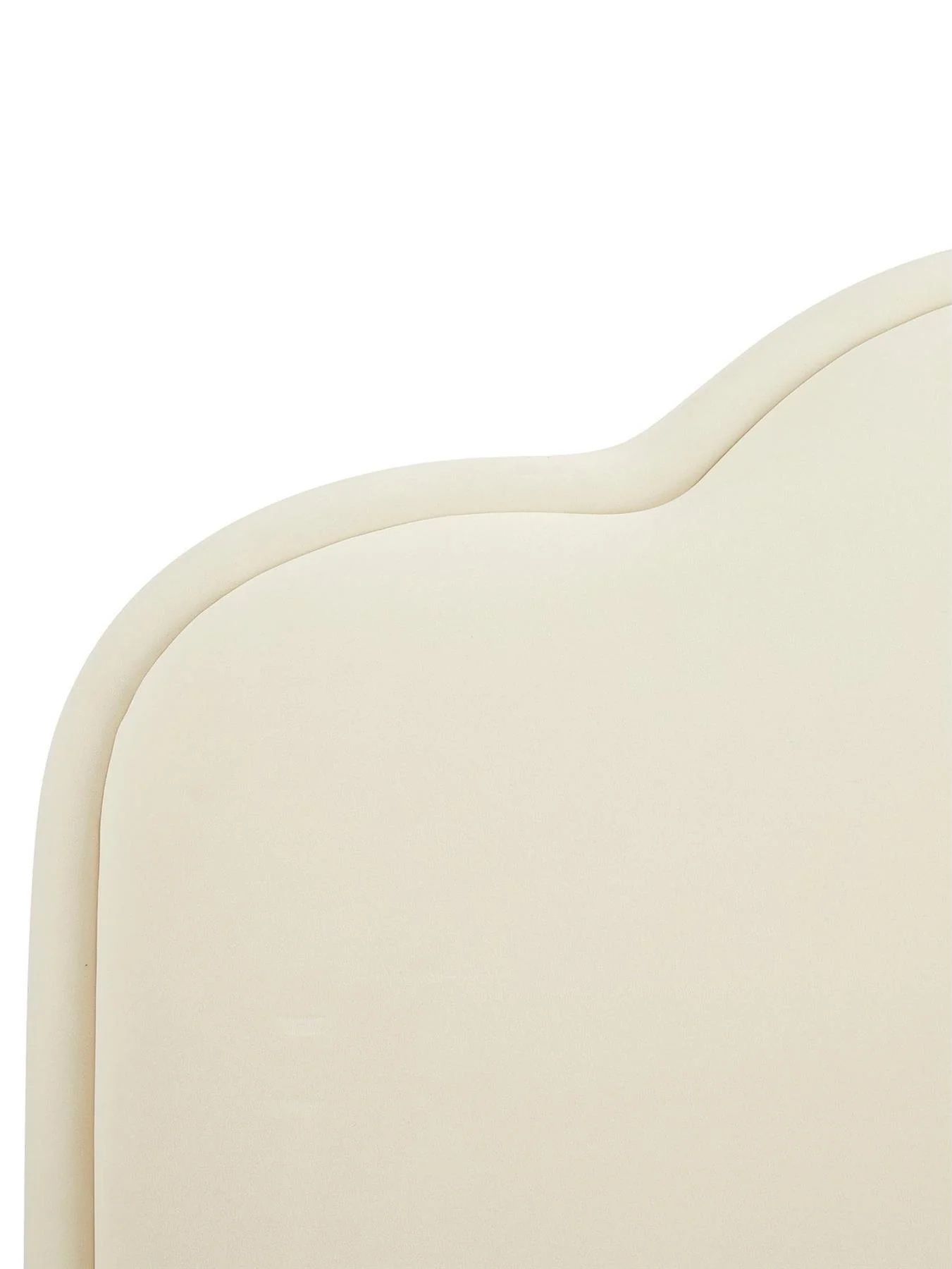 Orinoco Double Bed Frame Natural Boutique Style Curved Headboard - Image 4