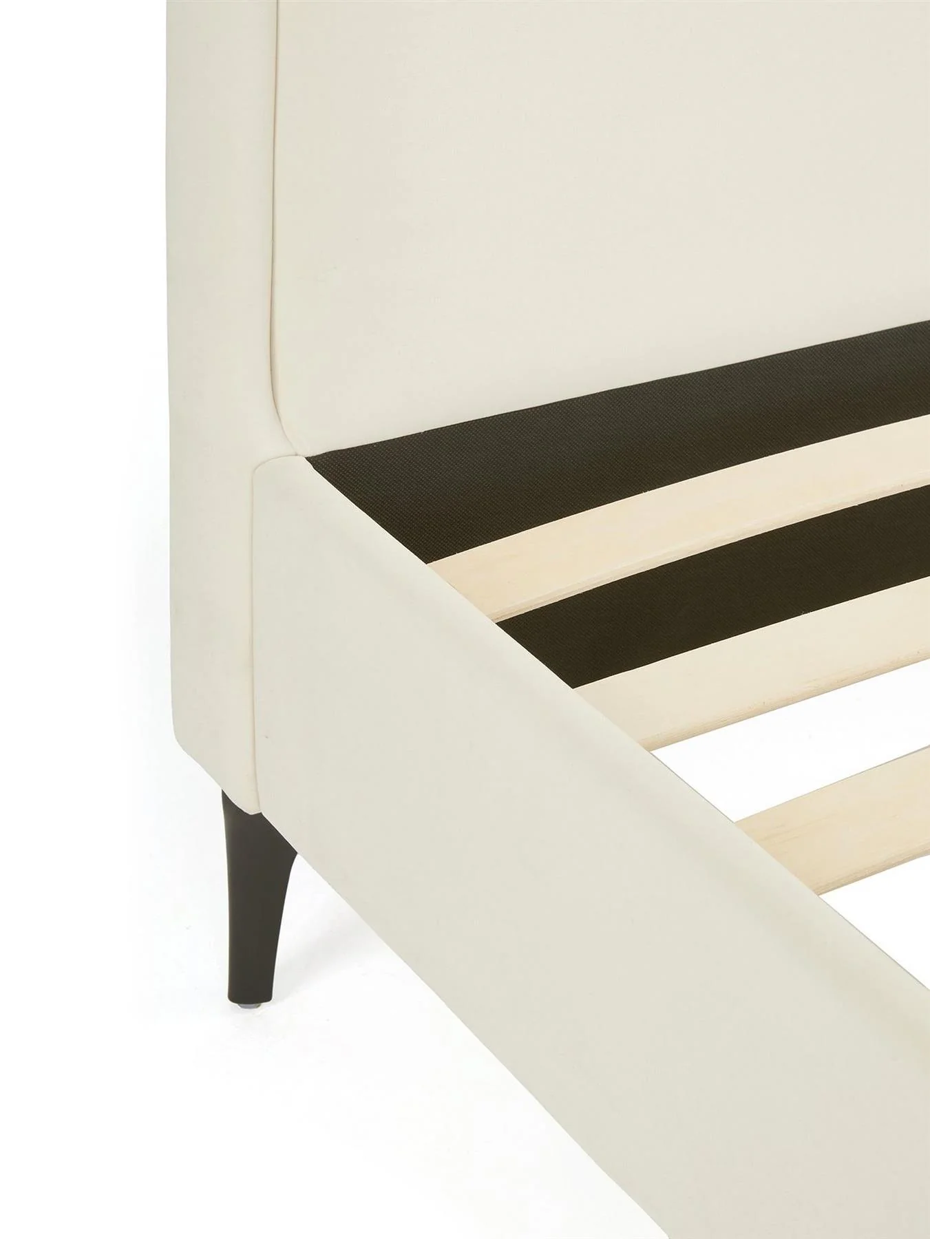 Orinoco Double Bed Frame Natural Boutique Style Curved Headboard - Image 5