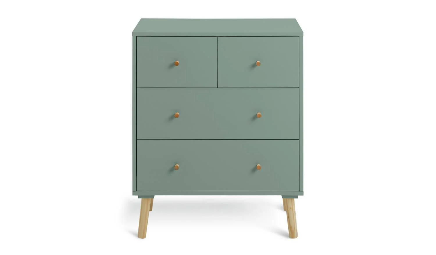 Otto 4 Drawer Chest Sage Green Storage Organiser Bedroom Furniture - Image 5