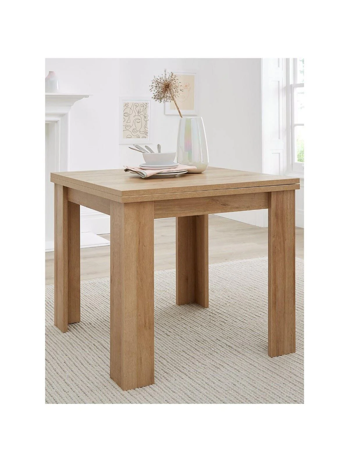 Panama 80-160 cm Extending Dining Table Dark Oak FAST DELIVERY - Image 3