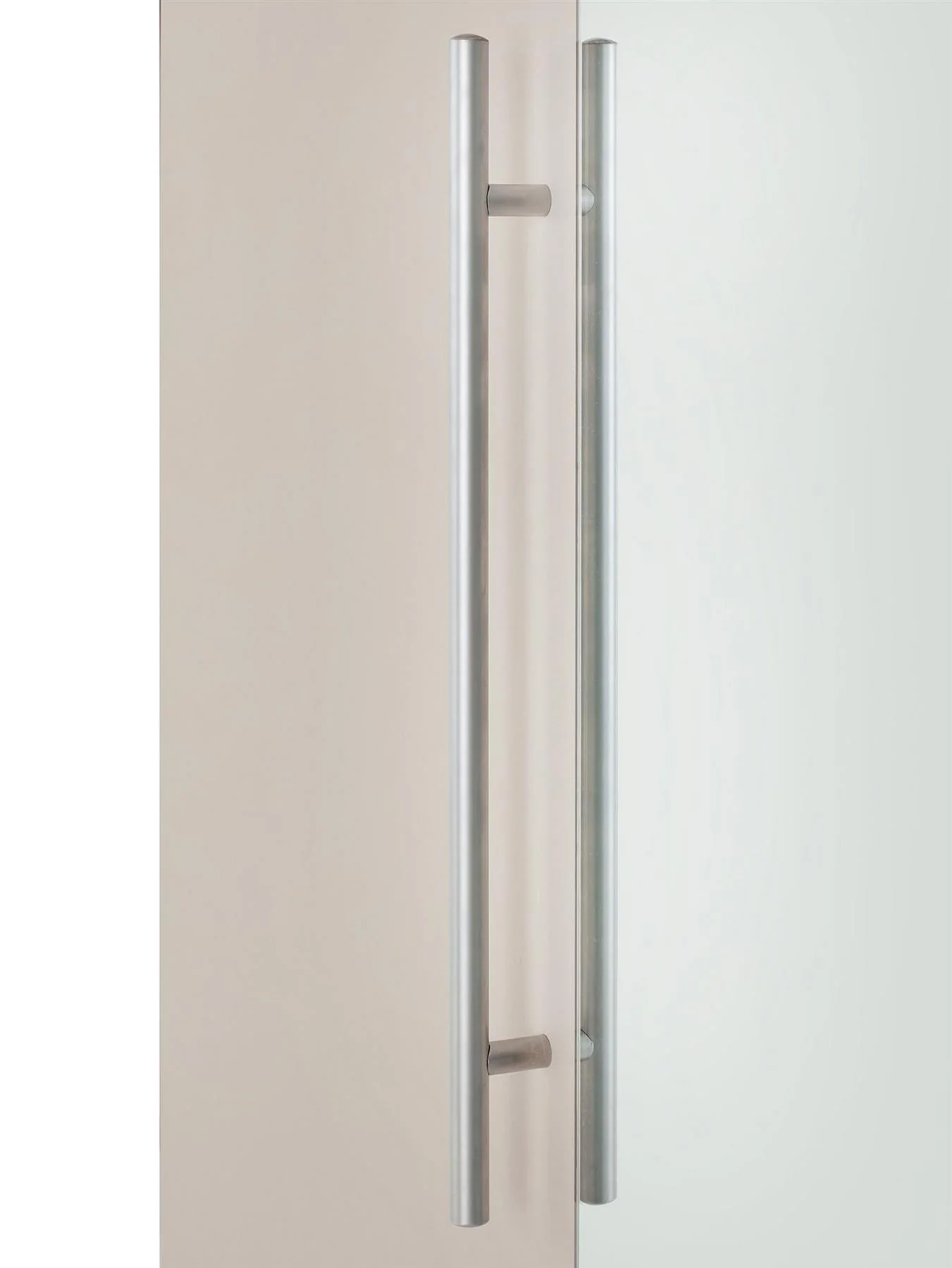 Prague 3 Door Mirrored Wardrobe Oatmeal Storage Organiser Bedroom Furniture - Image 6