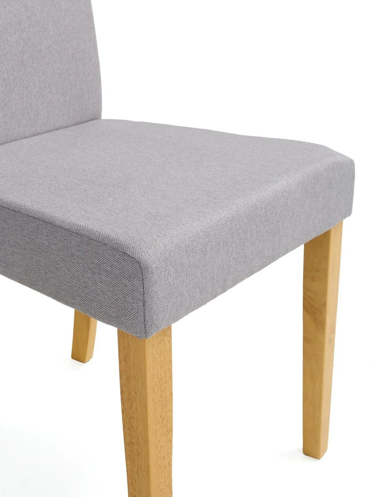Primo 150cm Dining Table & 6 Fabric Chairs Set Wood Grey Modern - Image 6