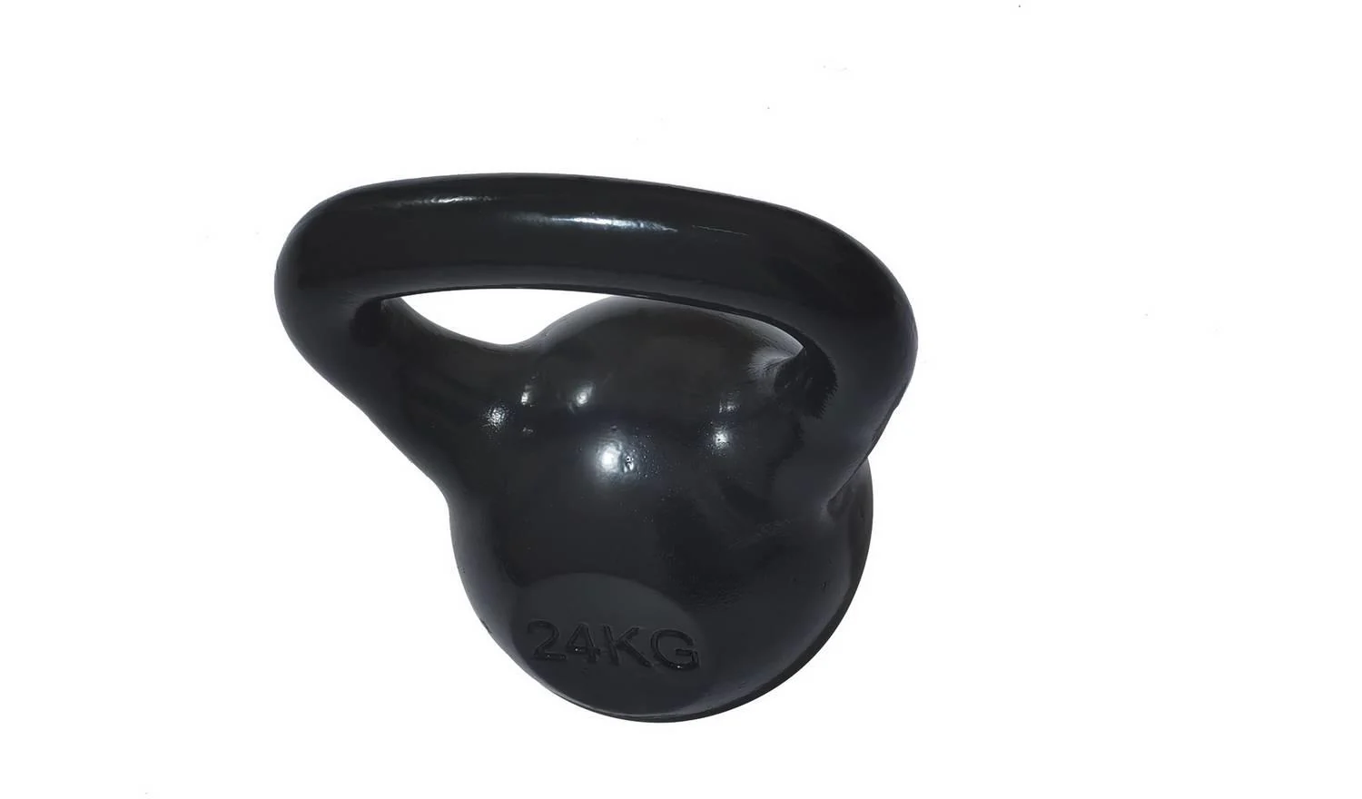 Pro Fitness 24kg Cast Iron Kettlebell Black Home Gym - Image 3