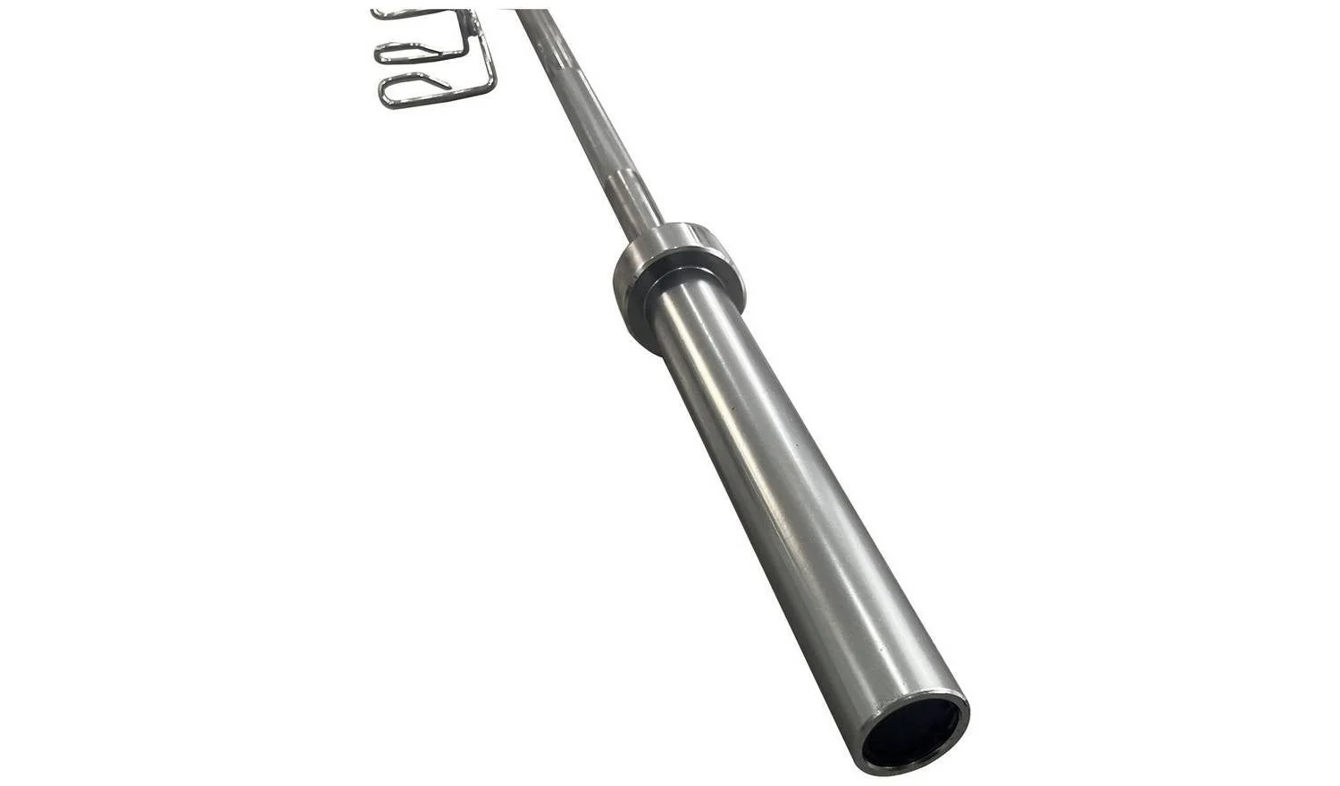 Pro Fitness 6ft Olympic Barbell Chrome + Weight Plates 2 x 5kg - Image 3