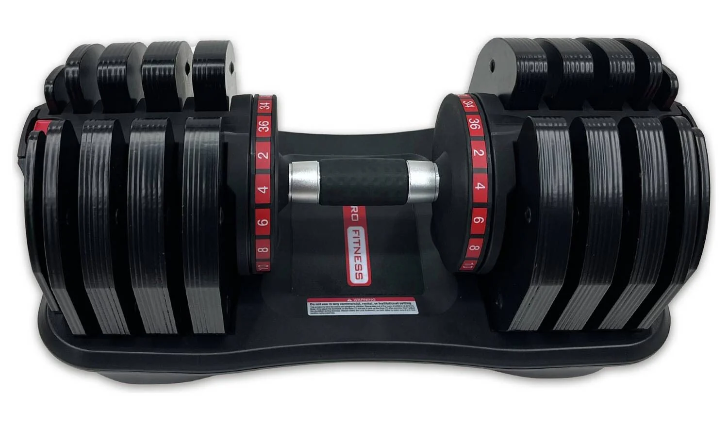 Pro Fitness Adjustable 36KG Dumbbell Home Gym Weight Set Strength Training - Image 3