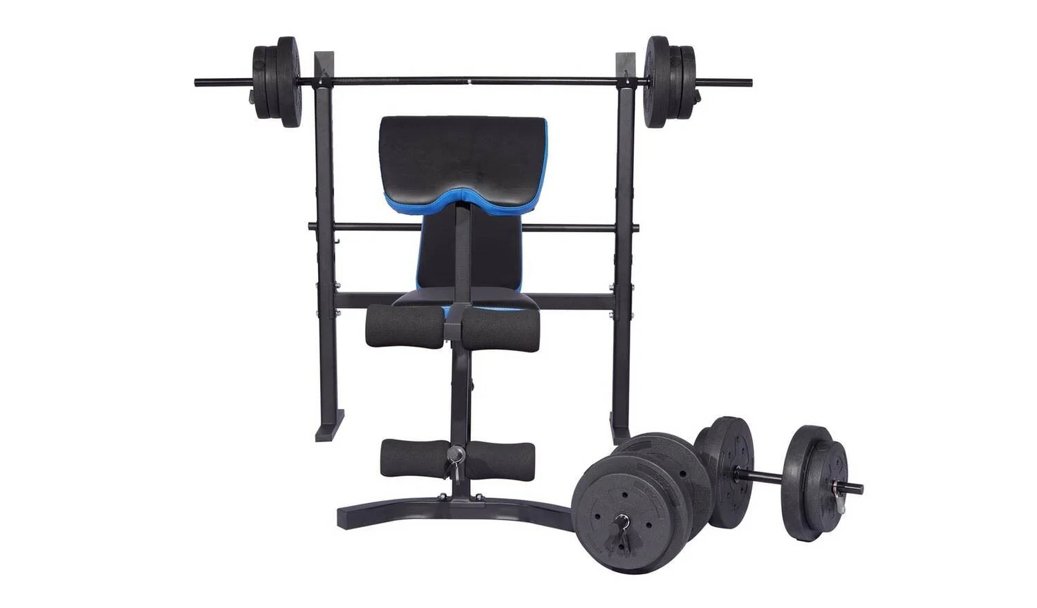 Pro Fitness Folding Workout Bench with 50kg Weight Package Home Gym - Image 3