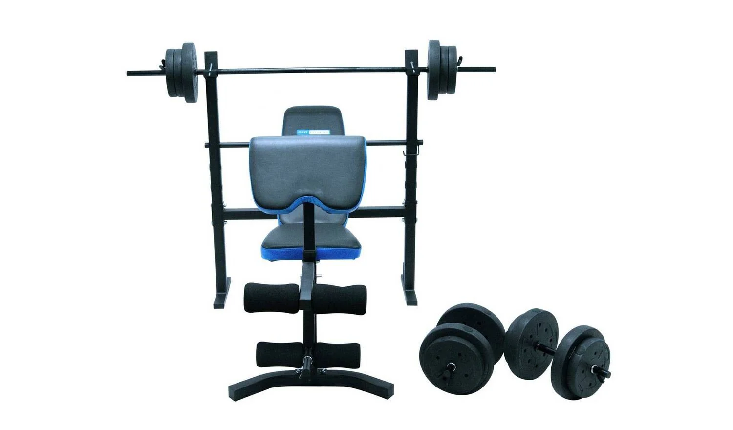 Pro Fitness Folding Workout Bench with 50kg Weight Package Home Gym - Image 5