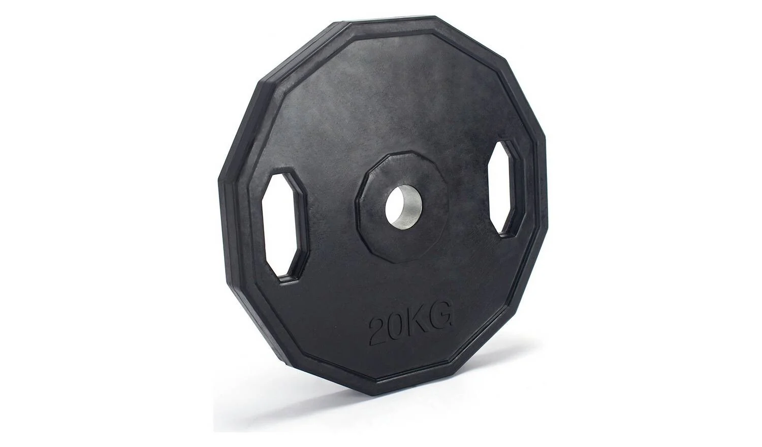 Pro Fitness Olympic Rubber Weight Plates 2 x 20kg - Image 3