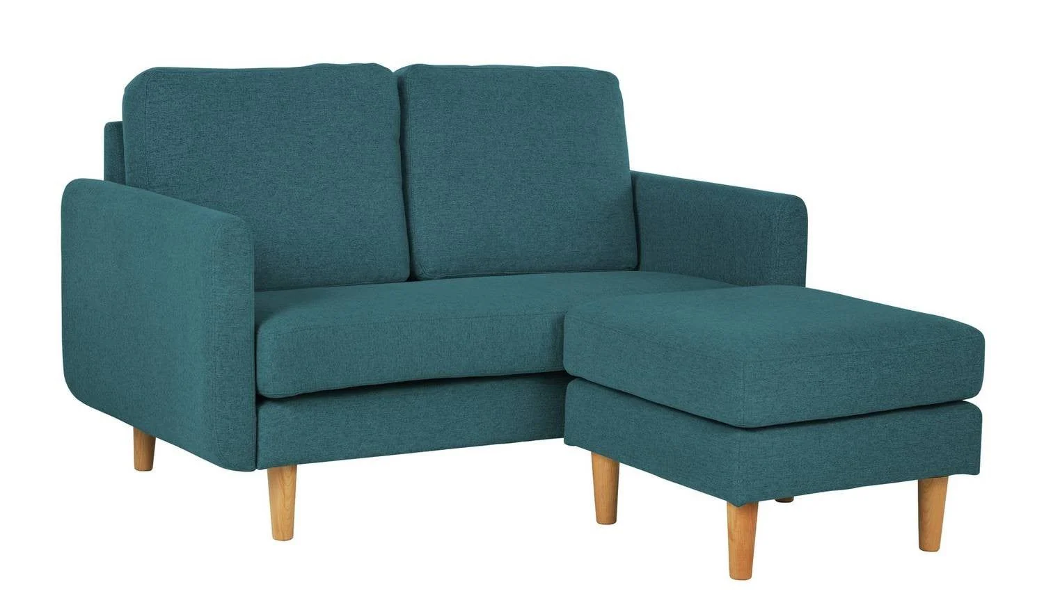 Remi Fabric 2 Seater Teal Living Room Furniture Comfort UK