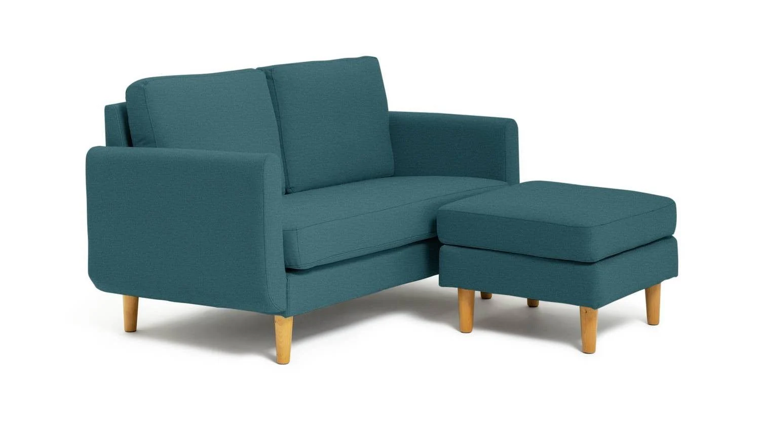 Remi Fabric 2 Seater Teal Living Room Furniture Comfort UK - Image 3