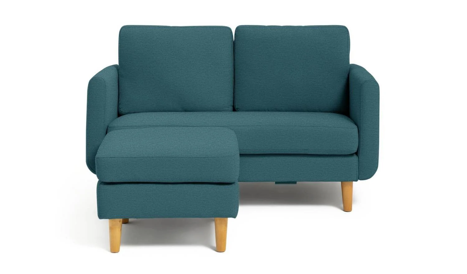 Remi Fabric 2 Seater Teal Living Room Furniture Comfort UK - Image 4