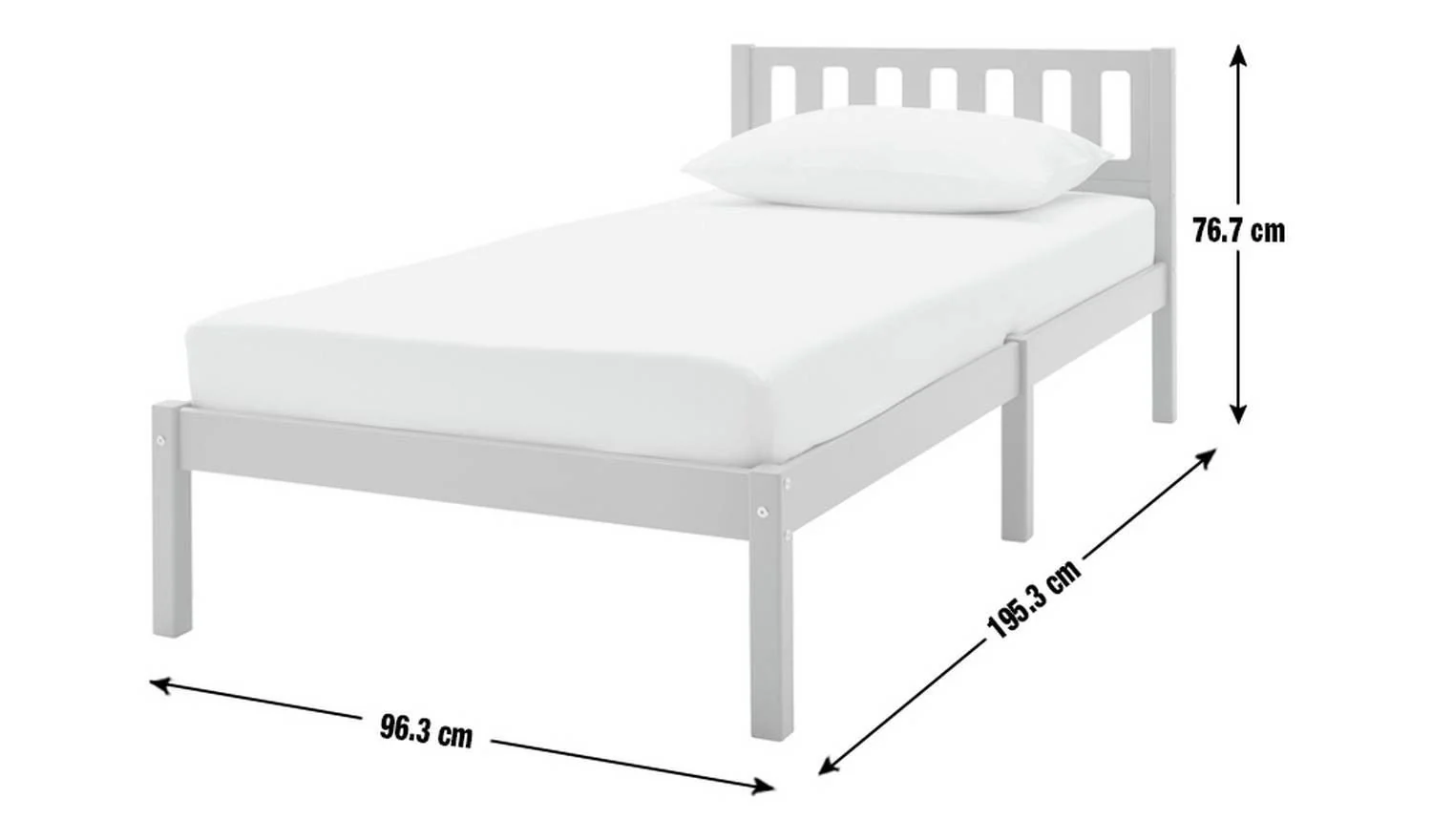Ronnie Single Bed Frame and Drawer Duck Egg Blue Kids Bedroom Furniture - Image 2