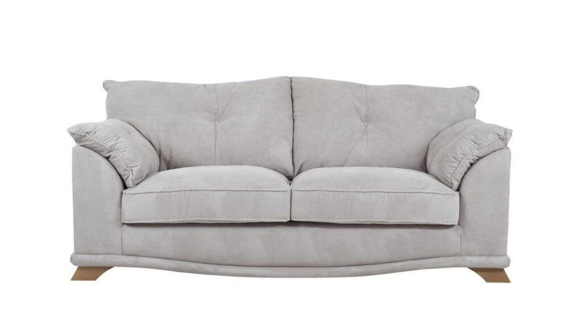 Sammy Grey 3 Seater Sofa Modern Fabric Living Room Furniture Comfort