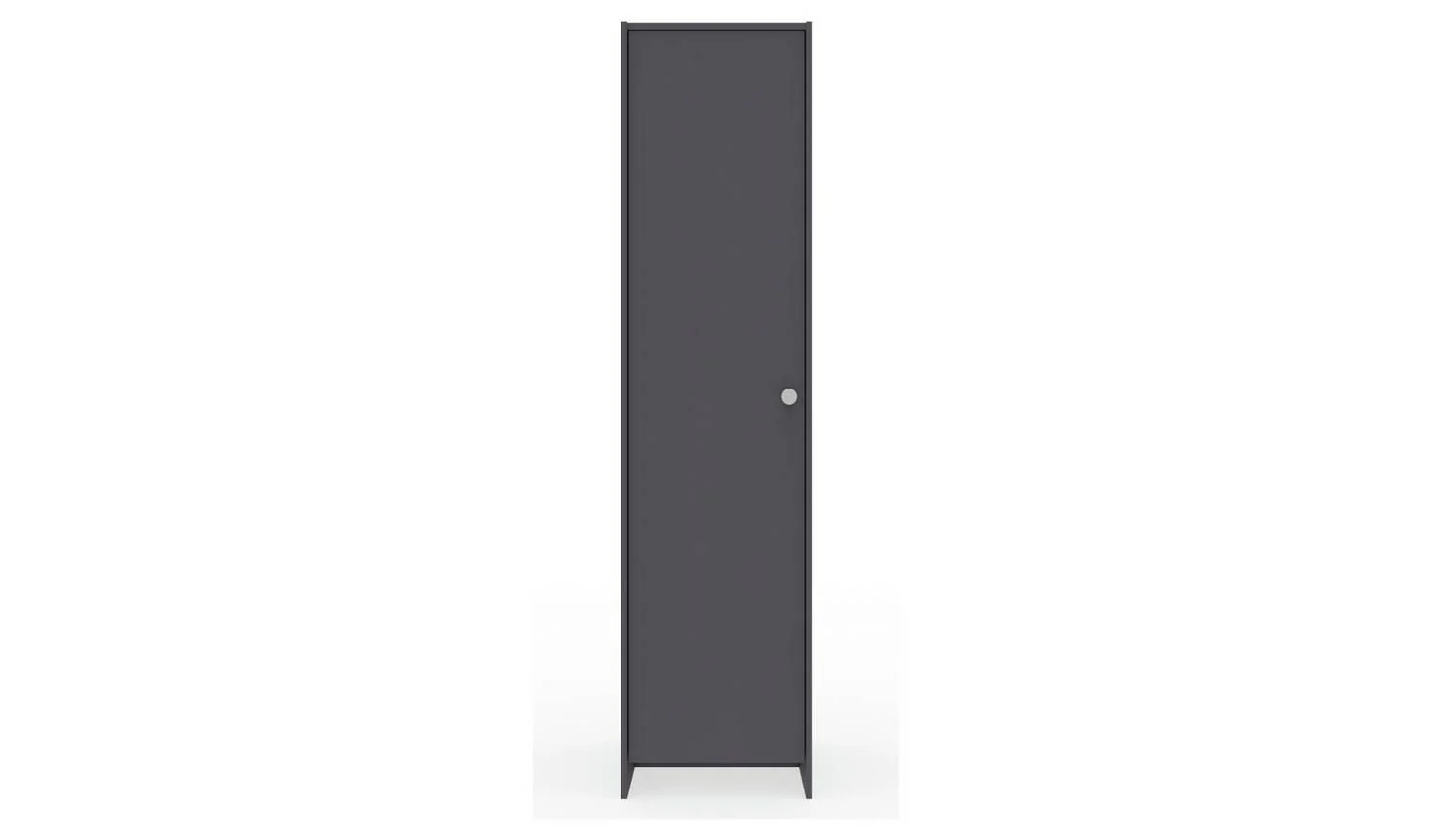 Seville 1 Door Wardrobe - Anthracite - Image 2