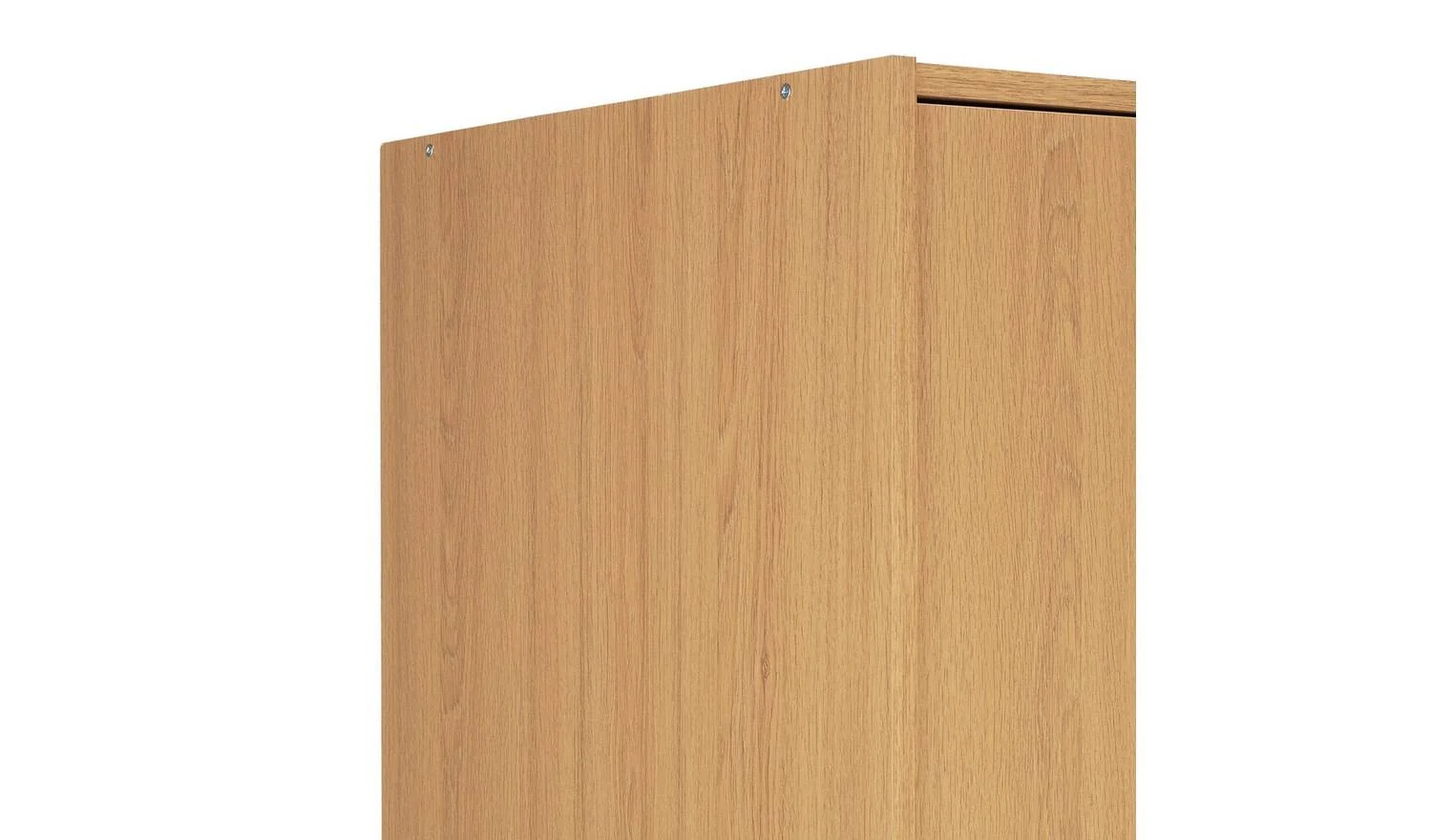 Seville 2 Door Wardrobe Oak Effect Storage Organiser Bedroom Furniture - Image 6
